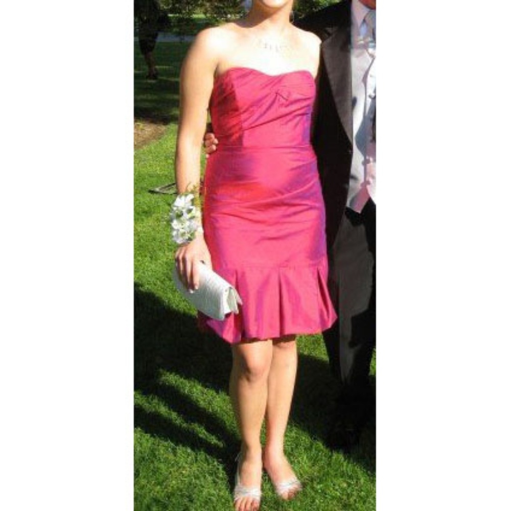 Nicole Miller Silk Strapless Bubble Dress